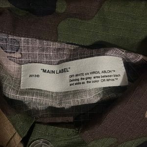 Off white 2013 collection Camo Jacket